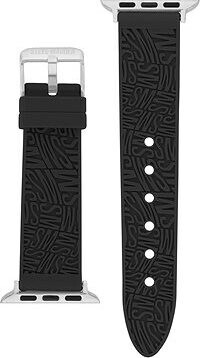 Steve Madden Řemínek silikonový černý pro Apple Watch 38/40/41 mm WS/1003BKSV384041