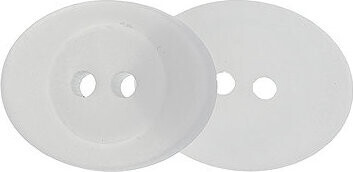Gombíky Žirovnice Gombík 16 × 18 mm oválik biely 44610A súprava 6 ks