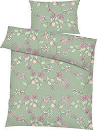 Dadka Klaudie Povlečení krep 140 × 200 cm, 70 × 90 cm, zelené