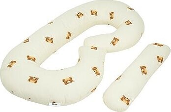 Flumi Těhotenský polštář typ C, krémový s medvídky