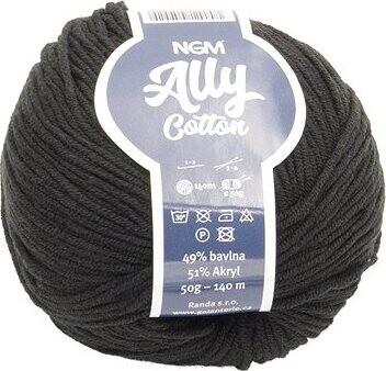 Bellatex Ally cotton 50 g - 999 čierna