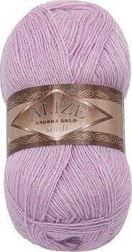 Bellatex Angora Gold Simli 100g, 27 sv. fialová