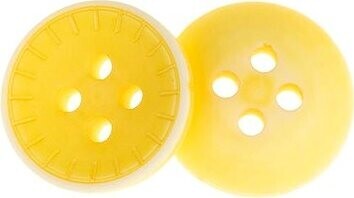 Gombíky Žirovnice Gombík 1,5 cm žltý s lúčmi, 348778E, súprava 6 ks
