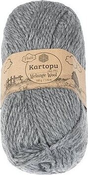 BELLATEX Melange Wool 100 g – 1002 sivá