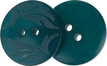 Gombíky Žirovnice Gombík 2 cm zelený s lupienkami 401812 súprava 3 ks