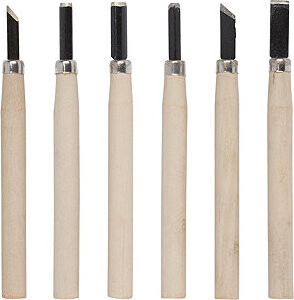 KREATOR Dláto mini na dřevo sada 6 ks KRTH23601