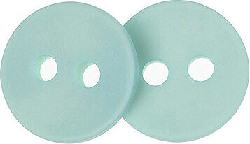 Gombíky Žirovnice Gombík 1,3 cm mintový 2 dierky 1036B súprava 6 ks