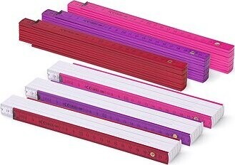 Metrie Block-52 skládací metr, 2 m, červené odstíny