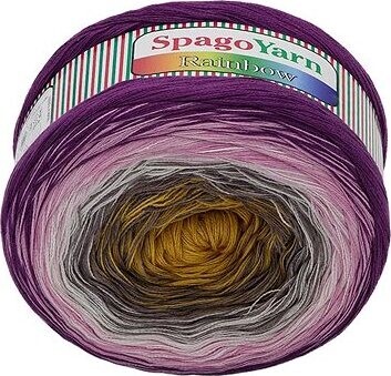 SpagoYarn Rainbow 250 g – 4 ružovo-fialová