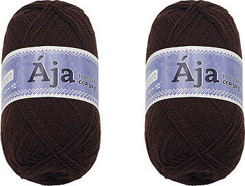 BELLATEX SET 2 ks Priadza Ája NGM 50 g, 983 čokoládová