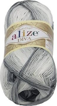 DIVA batik 100 g – 1900 sivá, čierna