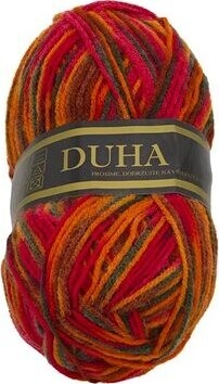 Dúha 50 g – 048 oranžová, hnedá, červená