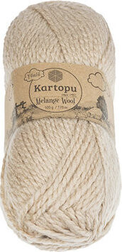 BELLATEX Priadza Melange Wool 100 g - 880 tmavo béžová