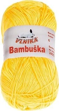 BELLATEX Priadza Bambuška 50 g – 6 žltá