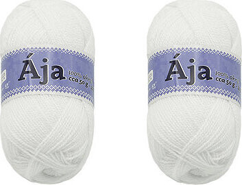 BELLATEX SET 2 ks Priadza Ája NGM 50 g, 900 biela