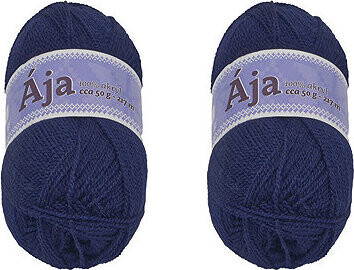 BELLATEX SET 2 ks Priadza Ája NGM 50 g, 919 tmavo modrá