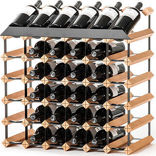 Raxi Classix 5036T Stojan na 36 lahví z oceli a masivního dřeva