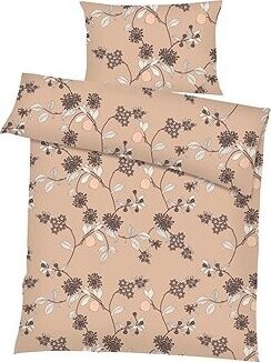 Dadka Povlečení krep 140 × 200 cm, 70 × 90 cm, Klaudie světle hnědé