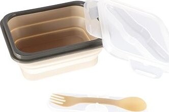 Zopa Desiatový box s príborom malý Sand Beige