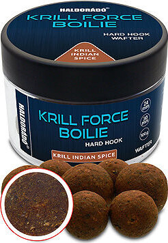 Haldorádó Wafters Krill Force Hard Hook Boilies 24/30 mm Krill Indian Spice