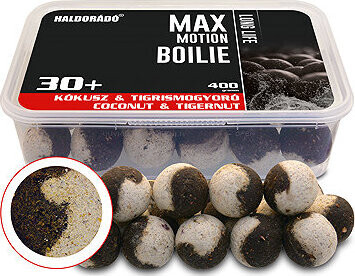 Haldorádó Boilies Max Motion Long Life 400 g 30 mm Kokos a tygří ořech