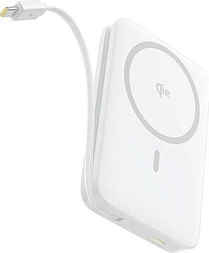 Baseus PicoGo Qi2 10000 mAh, 27 W, s káblom USB-C biely