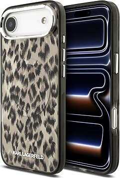 Karl Lagerfeld IML Leopard MagSafe Zadný Kryt pre iPhone Air Brown