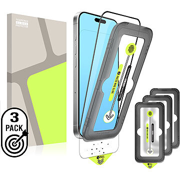 Tempered Glass Protector pre iPhone 14 Pro Max + samočistiaci aplikátor (3 pack)