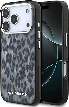 Karl Lagerfeld IML Leopard MagSafe Zadný Kryt pre iPhone 17 Pro Grey