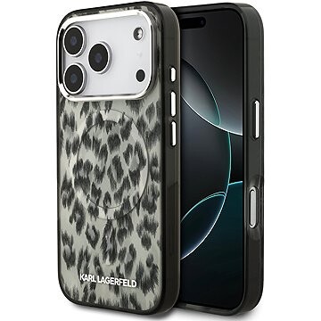 Karl Lagerfeld IML Leopard MagSafe Zadný Kryt pre iPhone 17 Pro Brown