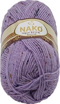 Tweed 100 g – 6888 fialová s nopkami