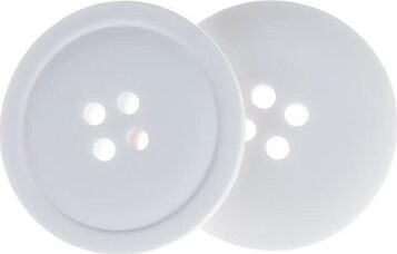 Gombíky Žirovnice Gombík 3 cm biely, 349889B, súprava 3 ks