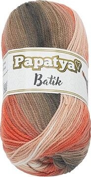 Bellatex Papatya Batik 100g, 554-30 lososová, hnedá