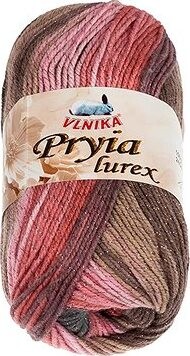 BELLATEX Priadza Pryia lurex 100 g – 303 ružová, hnedá