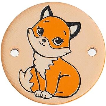 BELLATEX Nášivka dětská LIŠKA 26 mm - sada 2 ks