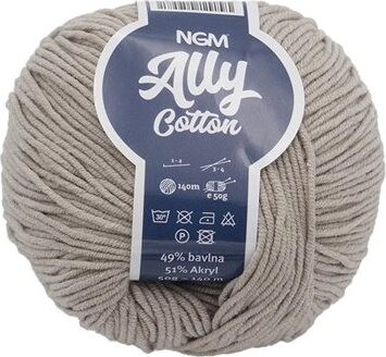 Ally cotton 50 g – 004 sivo-béžová