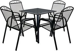 ROJAPLAST Set záhradného nábytku ZWMT-70R záhradný stôl 1 + 4 záhradné stoličky ZWMC-31