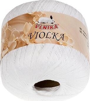 BELLATEX Priadza Violka 50 g - 100 biela