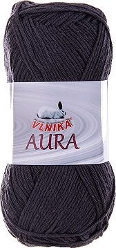 VLNIKA Priadza Aura 100 g – 906 čierna