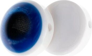 Gombíky Žirovnice Gombík 1,5 cm očko modrý 349892C – súprava 6 ks