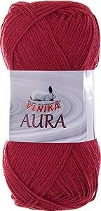 VLNIKA Priadza Aura 100 g – 911 červená