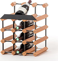 Metrie Raxi Classix 5012TH Stojan na 12 lahví z oceli a masivního dřeva