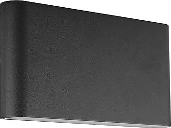 Luxera Prezent Maer LED 2 × 5 W IP44, venkovní nástěnné svítidlo, černé