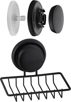 DuraHome Mydlovnička s prísavkou Chaco 44867, čierna