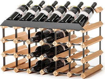 Raxi Classix 5024T Stojan na 24 lahví z oceli a masivního dřeva