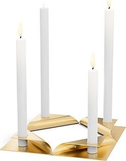 Höfats Square Candle Gold, 4 ks