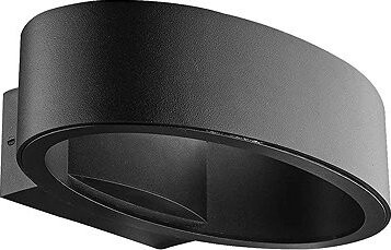 Luxera Prezent Rebus LED 5 W IP44, venkovní nástěnné svítidlo, černé