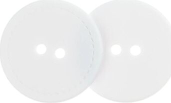 Gombíky Žirovnice Gombík 3 cm biely 2 dierky – 401147 – súprava 3 ks