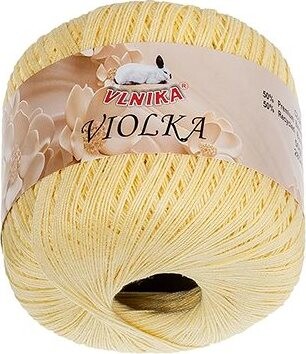 BELLATEX Priadza Violka 50 g – 119 svetlo žltá