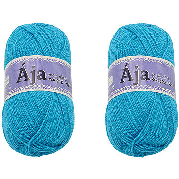 BELLATEX SET 2 ks Priadza Ája NGM 50 g, 925 modrá